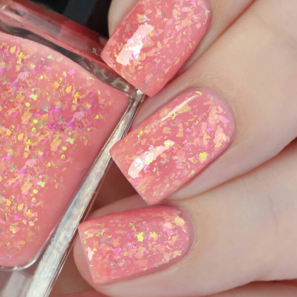 Glitter Pink Nail Polish